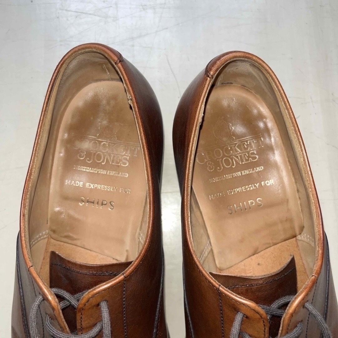 Crockett&Jones(クロケットアンドジョーンズ)の【中古・希少】クロケット&ジョーンズ✖️ships サイズ：6 1/2  メンズの靴/シューズ(ドレス/ビジネス)の商品写真