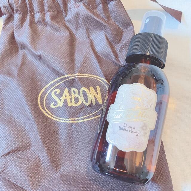 SABON(サボン)のSABON サボン ファブリックミスト リオン&ホワイトピオニー コスメ/美容のリラクゼーション(アロマスプレー)の商品写真