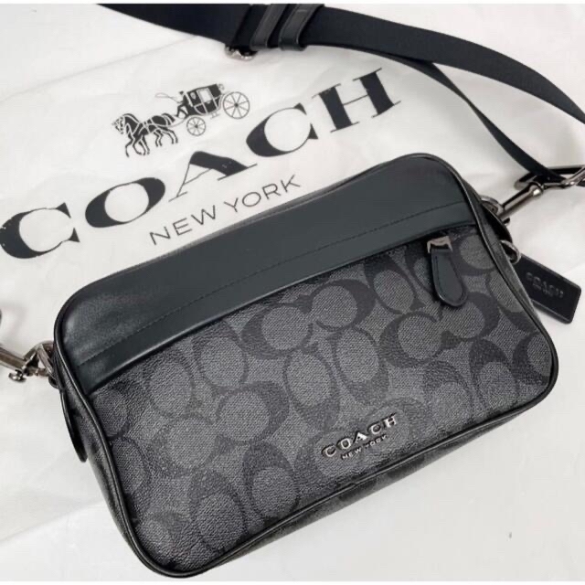 COACH コーチ ショルダーバッグ シグネチャー ブラック-