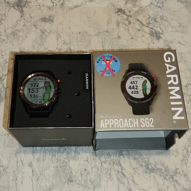 ゴルフナビ新品　GARMIN ガーミン Approach S62 ブラック