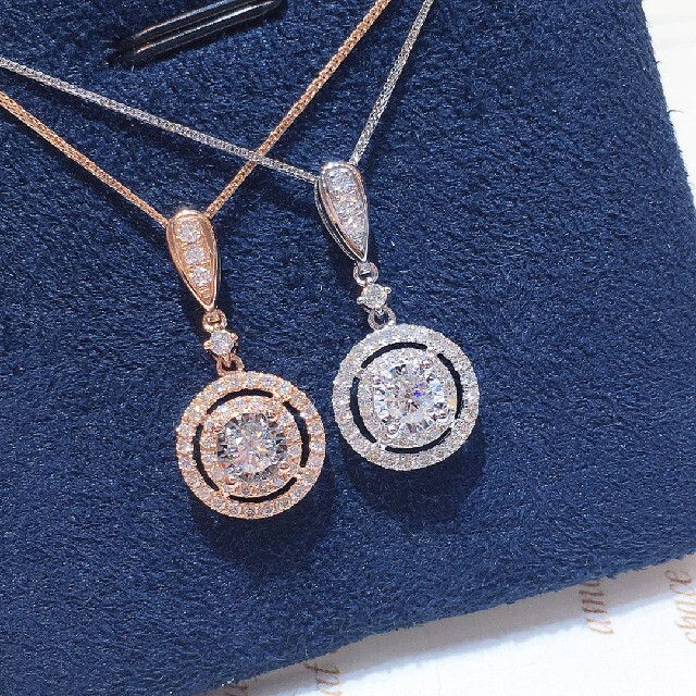カテゴリ 天然ダイヤモンドネックレス0.37ct k18の通販 by 天然