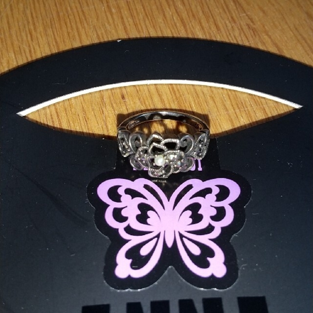 ANNA SUI(アナスイ)のアナスイの燻しシルバーパールリング レディースのアクセサリー(リング(指輪))の商品写真