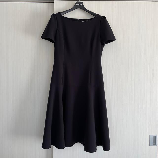FOXEY NY ワンピース 紺 40 - ひざ丈ワンピース