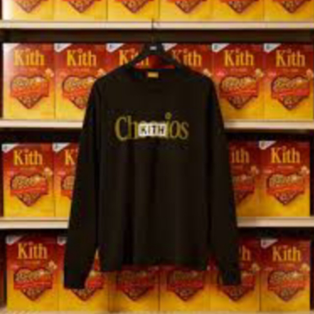 KITH ロンT Cheerios Vintage L/S Tee 黒 Mサイズ メンズのトップス(Tシャツ/カットソー(七分/長袖))の商品写真