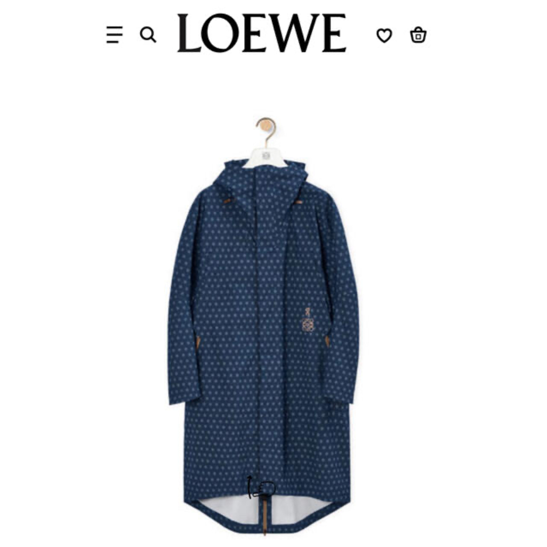 Ronherman今季新品未使用完売　LOEWEロエベ　防水レインコート パーカー　森星着用　XS