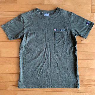 チャンピオン(Champion)のキッズ　Tシャツ　モスグリーン　champion(Tシャツ/カットソー)