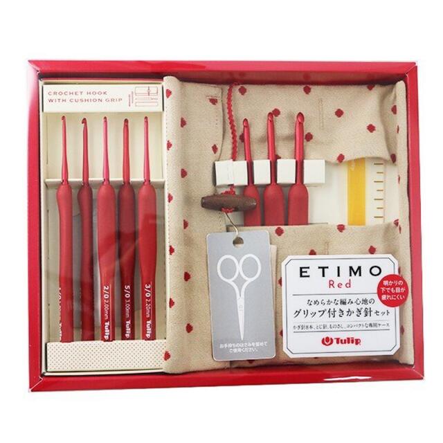 ETIMO Red (エティモレッド) かぎ針セット 赤