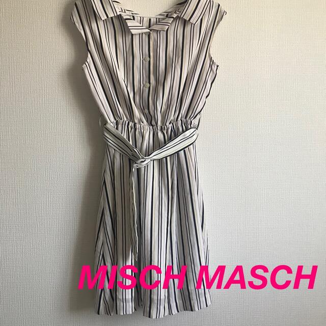 MISCH MASCH(ミッシュマッシュ)のMISCH MASCH ストライプワンピース レディースのワンピース(ひざ丈ワンピース)の商品写真