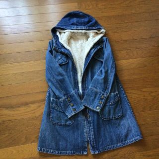 オリーブデオリーブAラインデニムコート