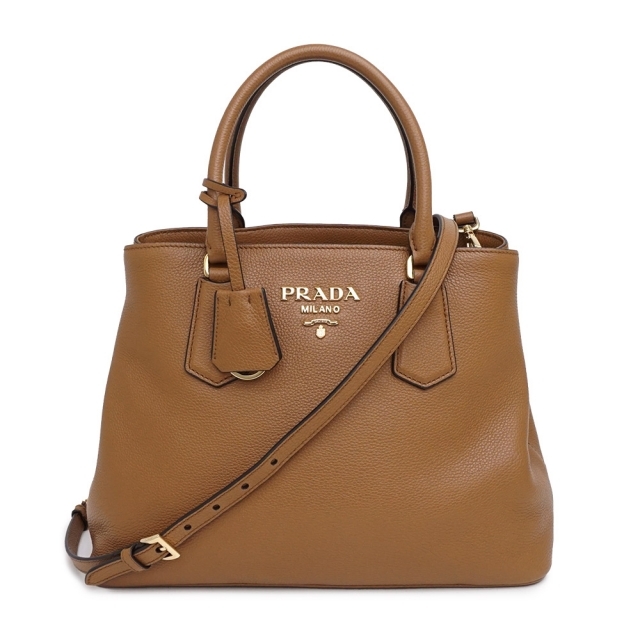 PRADA - プラダ ヴィテッロダイノ レザー 2WAY ショルダーハンドバッグ