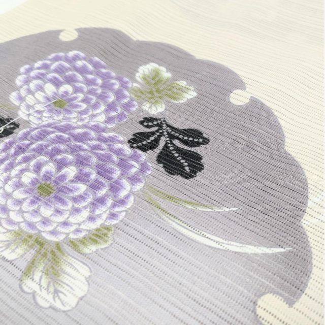 フリーサイ 浴衣 白 紫 雪輪 菊 綿絽 フリーサイズ レディースの通販 by 和装・浴衣 ☆綾☆|ラクマ います