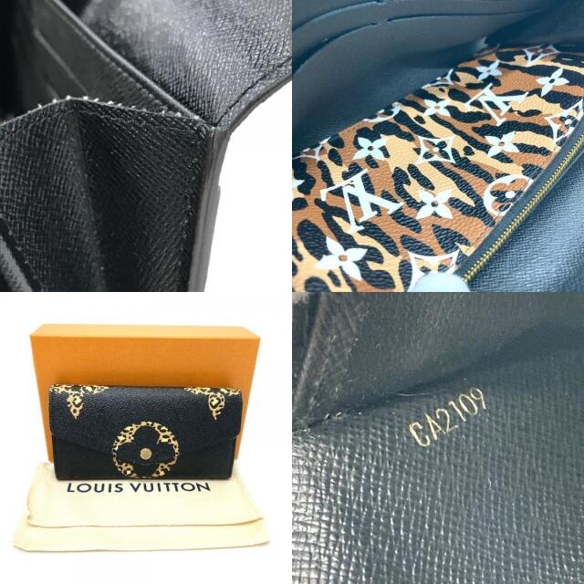 ルイヴィトン LOUIS VUITTON ポルトフォイユ サラ M67875 モノグラムジャングル 2つ折り 長財布 モノグラムキャンバス ブラック