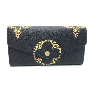 ルイヴィトン(LOUIS VUITTON)のルイヴィトン LOUIS VUITTON ポルトフォイユ サラ M67875 モノグラムジャングル 2つ折り 長財布 モノグラムキャンバス ブラック(財布)