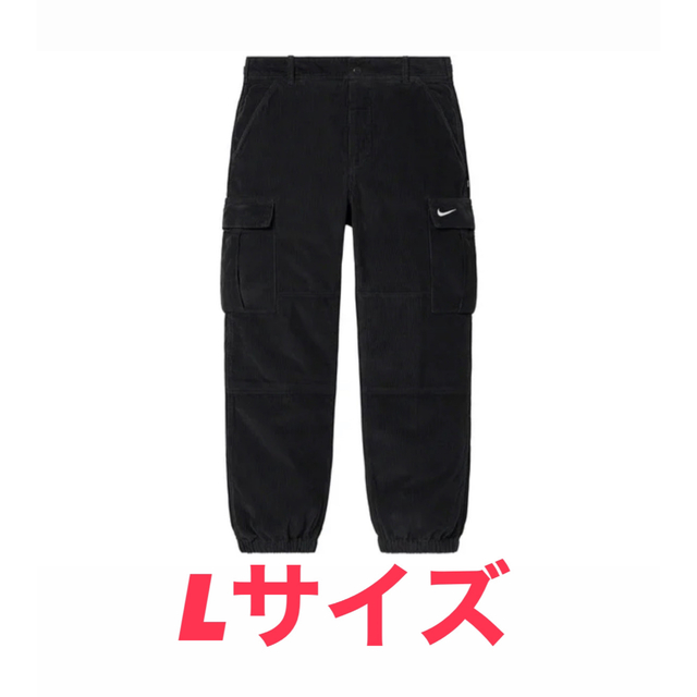 Supreme/Nike Arc Corduroy Cargo Pant 黒 L