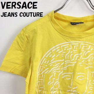 ヴェルサーチ(VERSACE)のヴェルサーチェ ジーンズ クチュール ロゴ 半袖Tシャツ XS レディース(Tシャツ(半袖/袖なし))