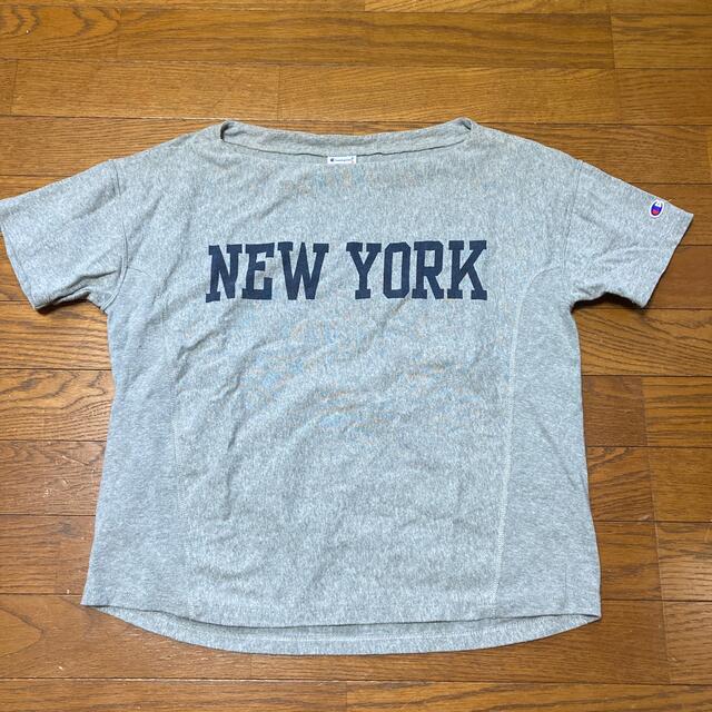 Champion(チャンピオン)のChampionグレー　半袖　REVERSE WEAVE T-SHIRT M  レディースのトップス(Tシャツ(半袖/袖なし))の商品写真