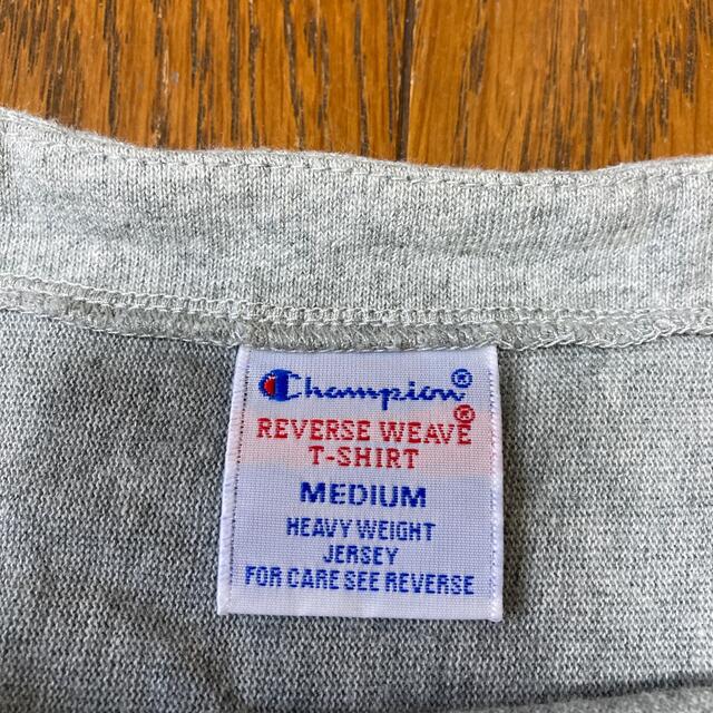 Champion(チャンピオン)のChampionグレー　半袖　REVERSE WEAVE T-SHIRT M  レディースのトップス(Tシャツ(半袖/袖なし))の商品写真