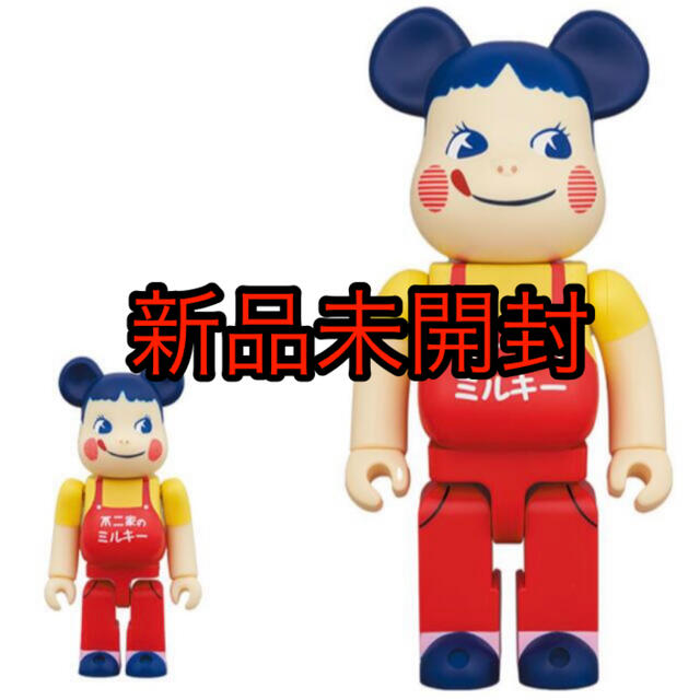 BE@RBRICK 100% 400% ホーロー看板 ペコちゃん ベアブリック