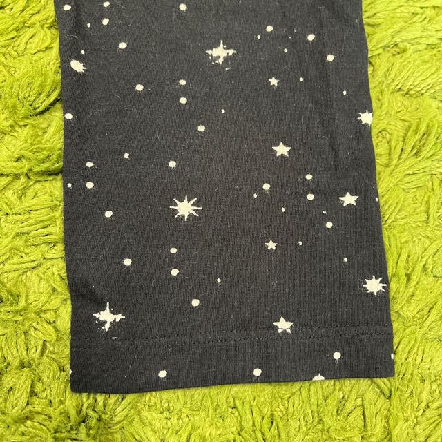 UNIQLO(ユニクロ)のユニクロ　星柄黒スパッツLサイズ レディースのレッグウェア(レギンス/スパッツ)の商品写真