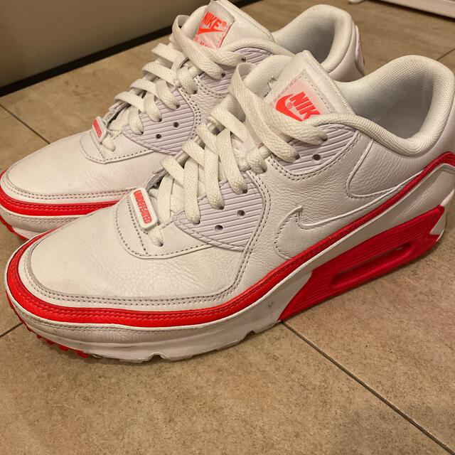 26cm Air Max 90 Undefeated White Red