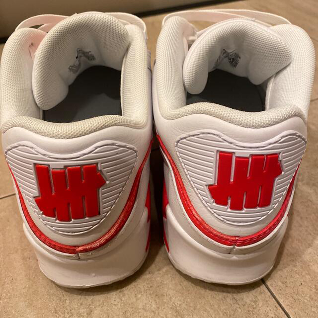 26cm Air Max 90 Undefeated White Red