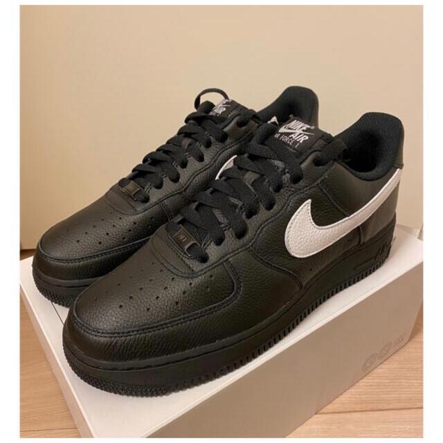 NIKE - NIKE AIR FORCE 1 BLACK／WHITE Leatherの通販 by TETRA's shop ...