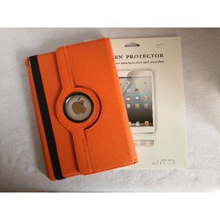 液晶保護フィルムとiPad 7/8/9 (10.2) オレンジ ケース(iPadケース)