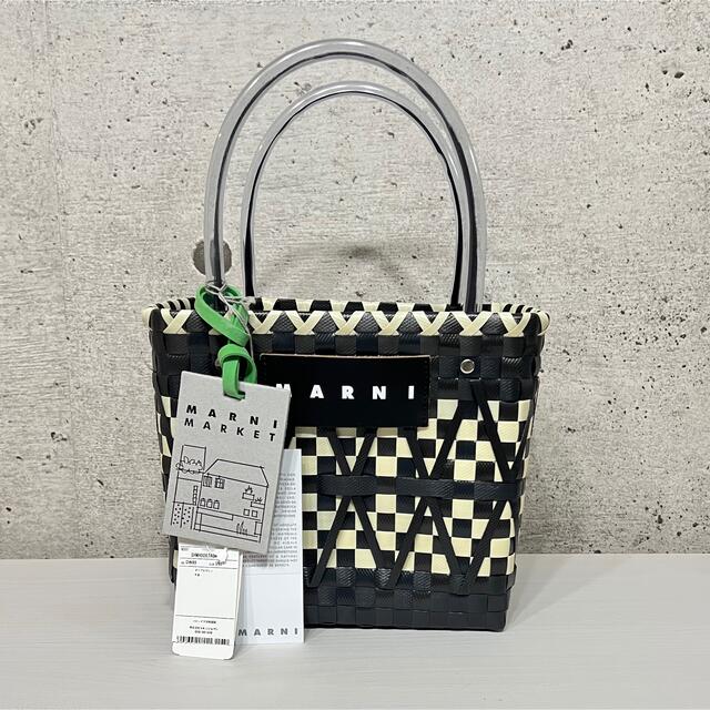 新品 MARNI マルニフラワーカフェ スクランブルバッグ ブラック