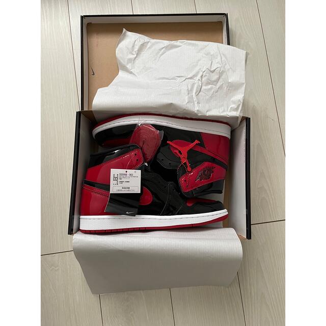 メンズNike Air Jordan 1 High OG Patent Bred