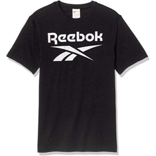 リーボック(Reebok)の新品 M ★ Reebok リーボック スタックト Tシャツ ブラック 半袖(Tシャツ/カットソー(半袖/袖なし))