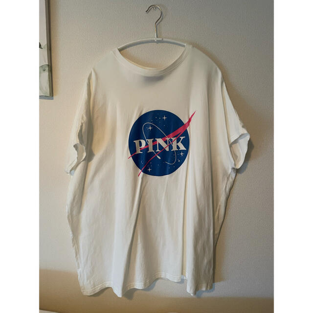 y's ワイズ　PINK オーバーサイズTシャツ