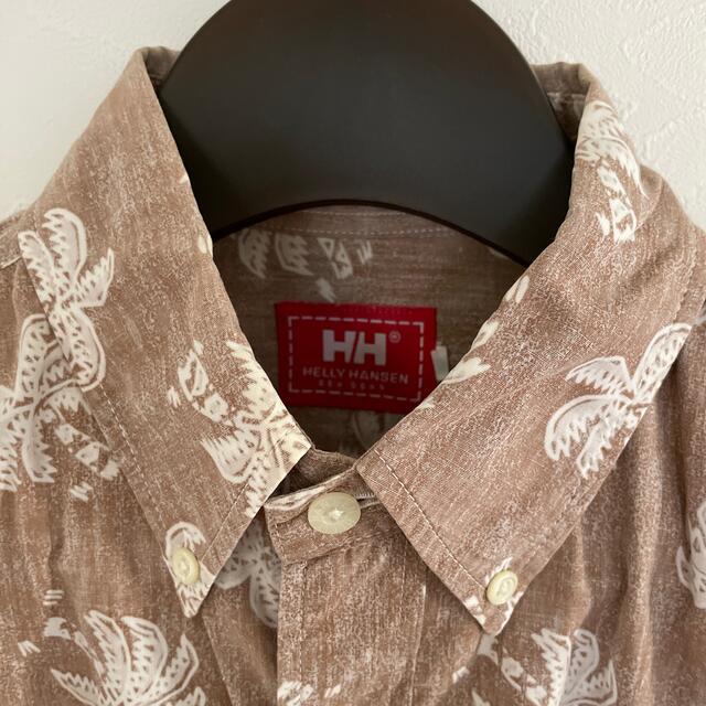 HELLY HANSEN(ヘリーハンセン)のヘリーハンセン　半袖シャツ　茶ヤシの木 メンズのトップス(シャツ)の商品写真