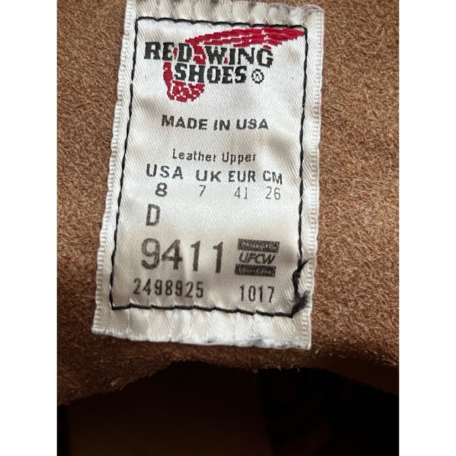 REDWING(レッドウィング)のRED WING ベックマン9411 メンズの靴/シューズ(ブーツ)の商品写真