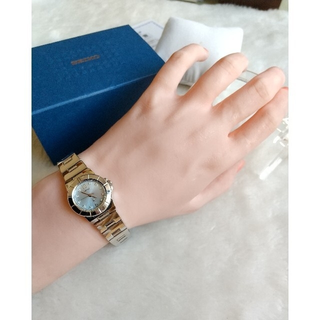 SEIKO - セイコールキア 10Pダイヤ レディースクォーツの通販 by SEIKO - セイコールキア 10Pダイヤ レディースクォーツの通販 by