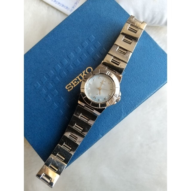SEIKO - セイコールキア 10Pダイヤ レディースクォーツの通販 by SEIKO - セイコールキア 10Pダイヤ レディースクォーツの通販 by