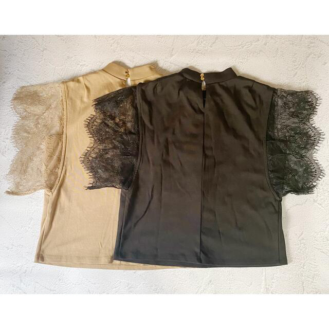 Her lip to(ハーリップトゥ)のHLTセット♡Butterfly Silk Touch Lace Top レディースのトップス(シャツ/ブラウス(半袖/袖なし))の商品写真