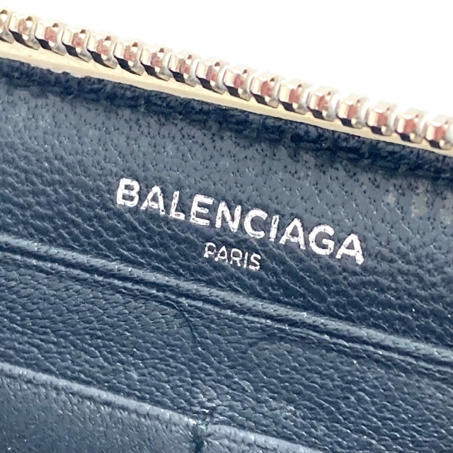 BALENCIAGA バレンシアガ エブリデイ ロゴ ラウンドファスナー 長財布