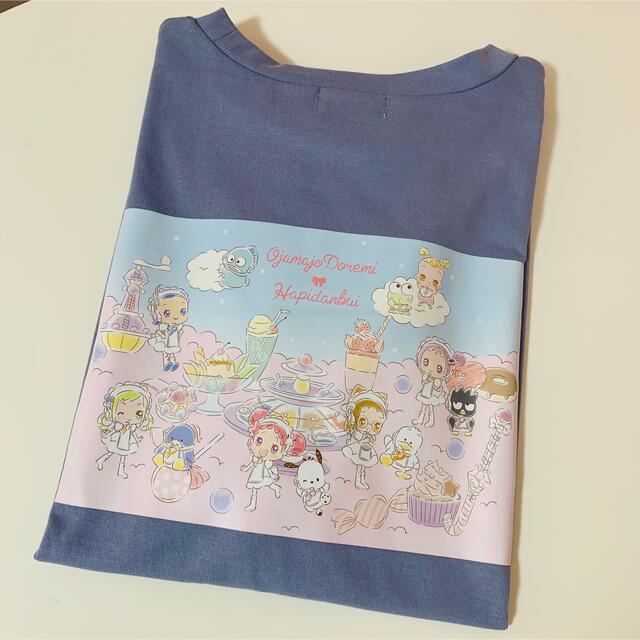 【発送可】おジャ魔女どれみ はぴだんぶい Tシャツ ブルー LL レディースのトップス(Tシャツ(半袖/袖なし))の商品写真