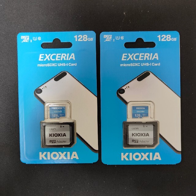 東芝(トウシバ)の新品未使用 旧東芝 KIOXIA  microSD 128GB アダプター付き スマホ/家電/カメラのスマートフォン/携帯電話(その他)の商品写真