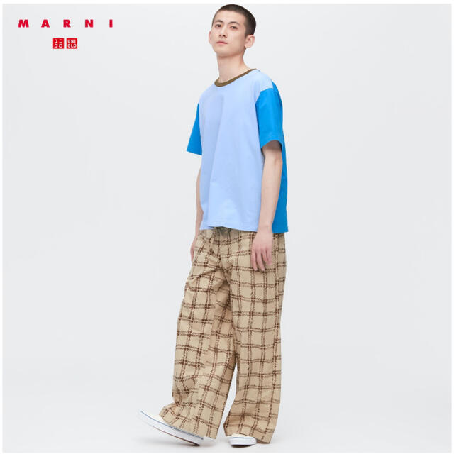 UNIQLO(ユニクロ)のUNIQLO MARNI ユニクロ　マルニ　イージーワイドフィットパンツS メンズのパンツ(その他)の商品写真