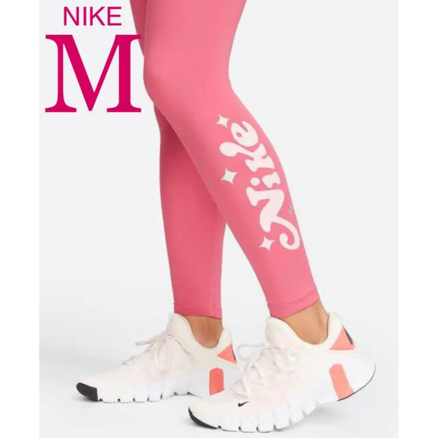 NIKE(ナイキ)の【新品】NIKE ナイキ M ナイキワン ピンク系 ポケットあり ミッドライズ レディースのレッグウェア(レギンス/スパッツ)の商品写真