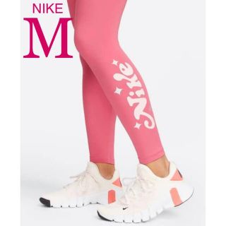 ナイキ(NIKE)の【新品】NIKE ナイキ M ナイキワン ピンク系 ポケットあり ミッドライズ(レギンス/スパッツ)