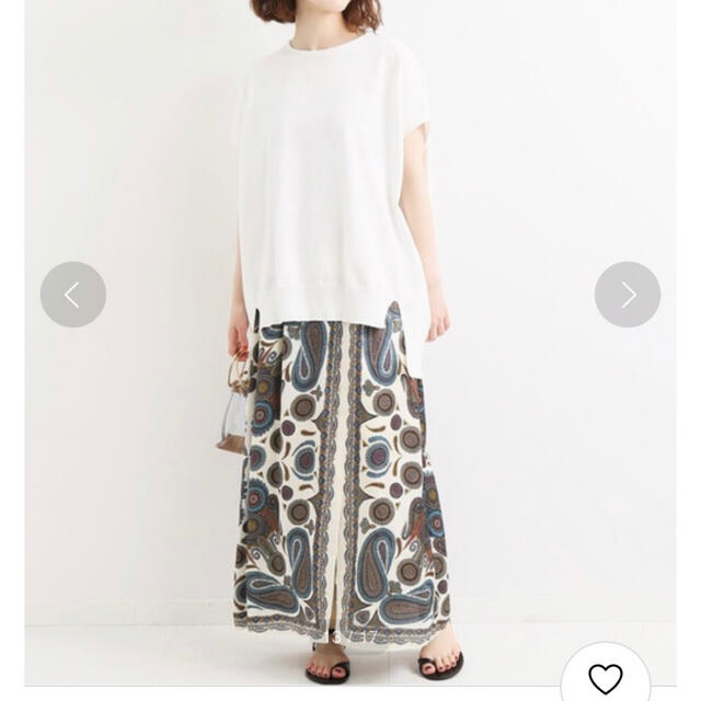IENA LISA スカーフプリントロングスカート