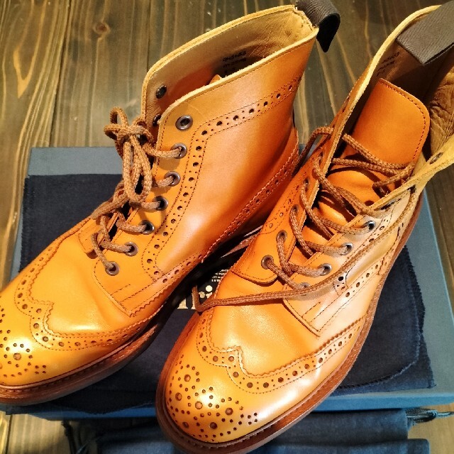 Tricker's トリッカーズ ウイングチップ ブーツ サイズ8 - ブーツ