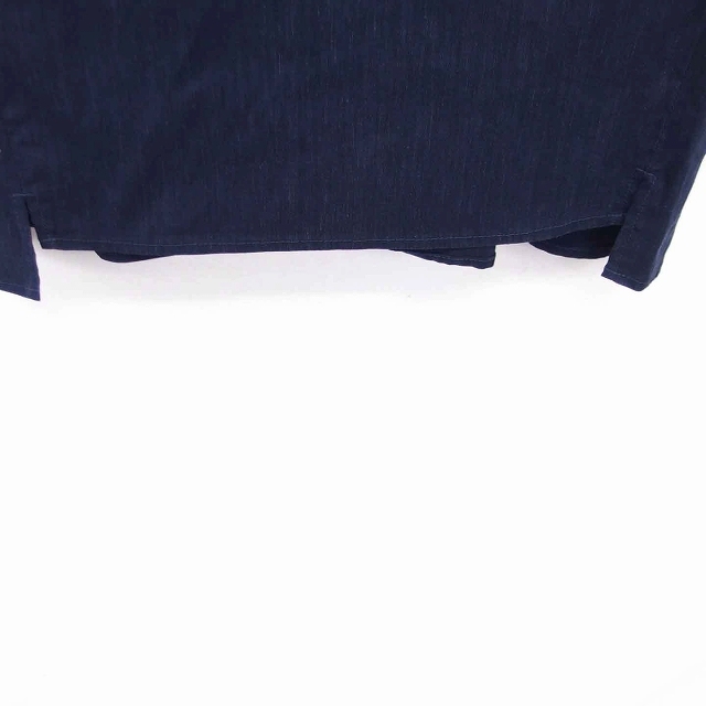 PLST(プラステ)のプラステ カットソー ボートネック 色あせ加工 ノースリーブ M ネイビー 紺 レディースのトップス(カットソー(半袖/袖なし))の商品写真