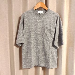 ハイク(HYKE)のHYKE（ハイク） 杢グレー胸ポケット付半袖Tシャツ/1カットソーポケTアローズ(Tシャツ/カットソー(半袖/袖なし))