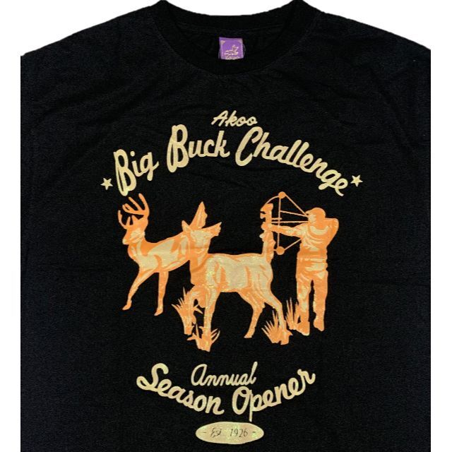 Akoo アクー Big Buck Challengeデザイン Tシャツ XXL 2