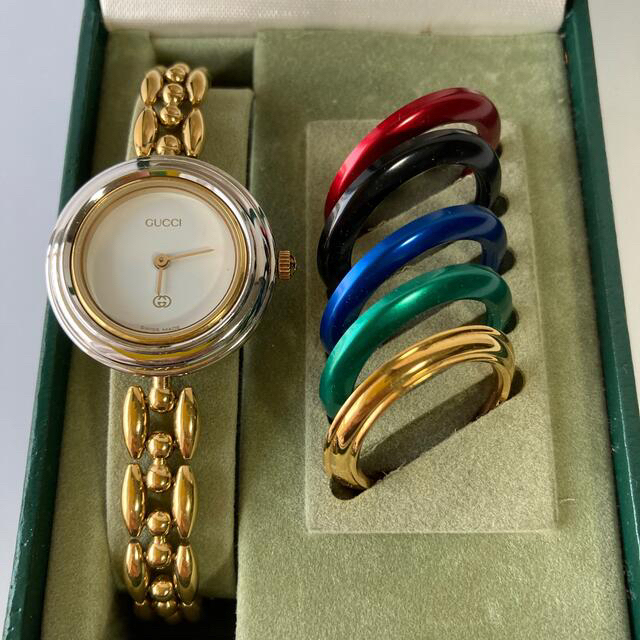 SALE/91%OFF】 正規品~美品グッチチェンジベゼルレディース時計