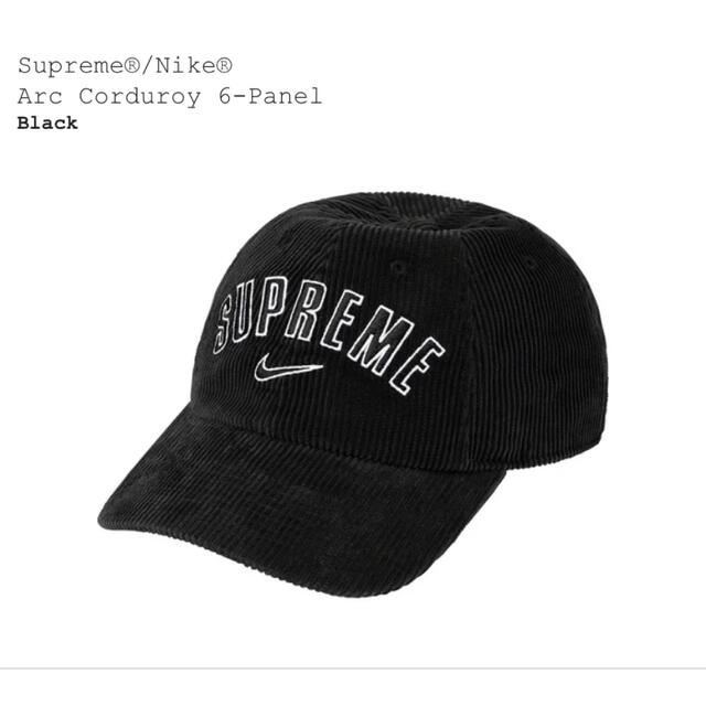 supreme nike Arc Corduroy 6-Panel キャップ