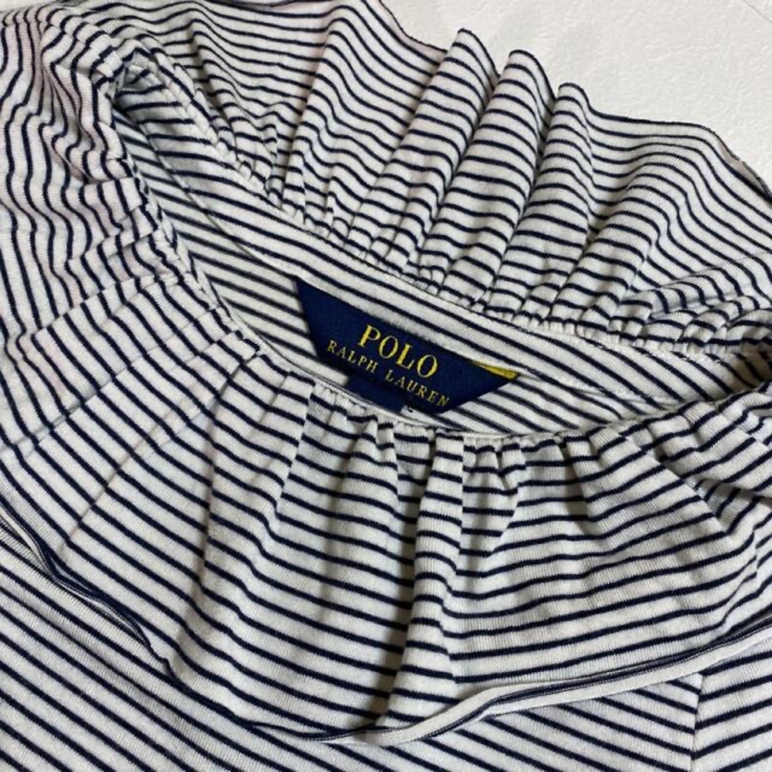 Ralph Lauren(ラルフローレン)の【新品】　ラルフローレン  ボーダー Tシャツ トップス キッズ/ベビー/マタニティのキッズ服女の子用(90cm~)(Tシャツ/カットソー)の商品写真